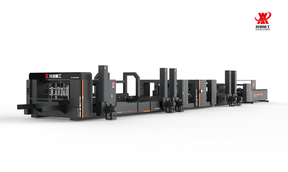 단일 자동 폴더 글루어 스티처 1200/분 PLC 제어 블랙 75kw
